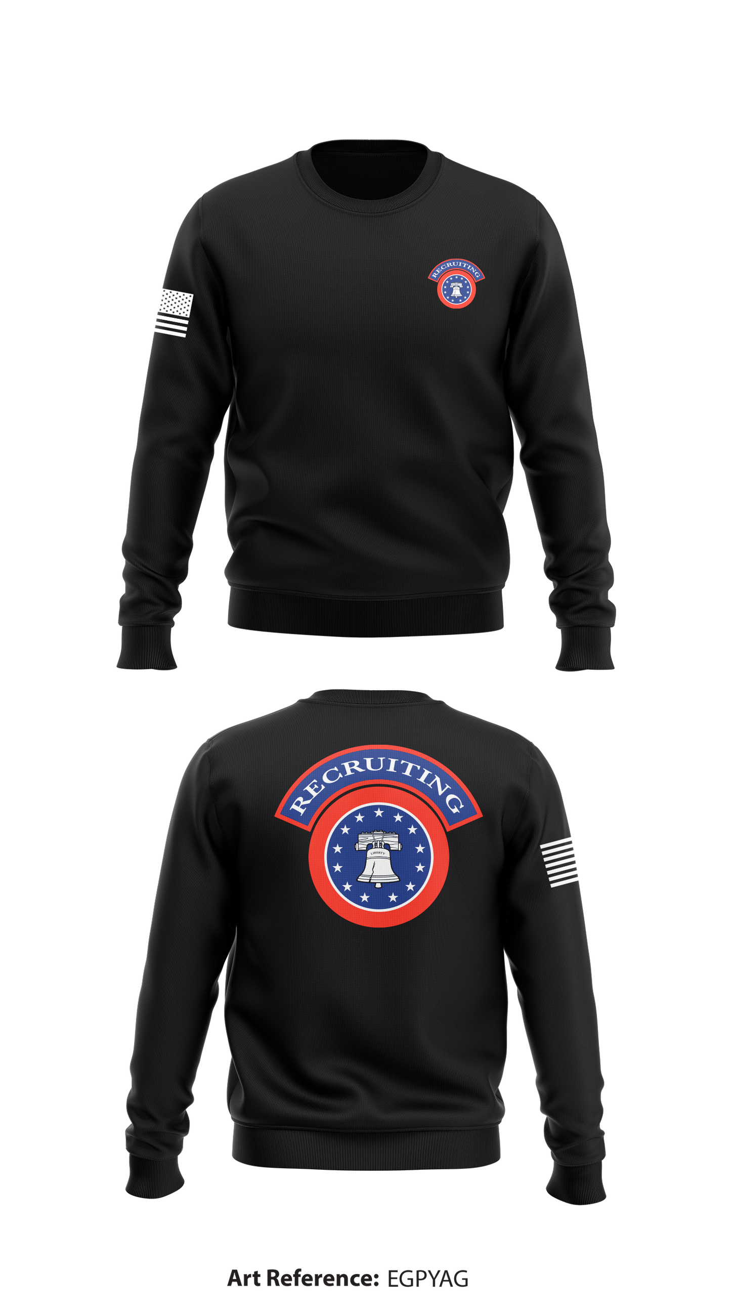 Aurora Recruiting Store 1 Core Men's Crewneck Performance Sweatshirt - EGPYAG