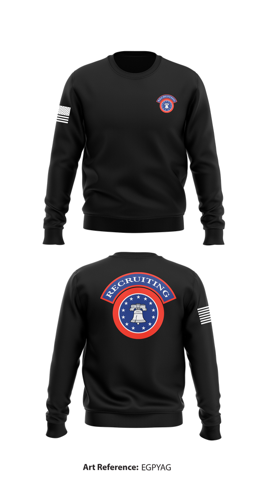 Aurora Recruiting Store 1 Core Men's Crewneck Performance Sweatshirt - EGPYAG