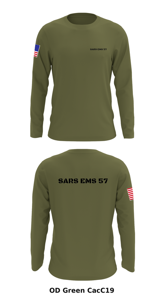 SARS EMS 57 Store 1 Core Men's LS Performance Tee - CacC19