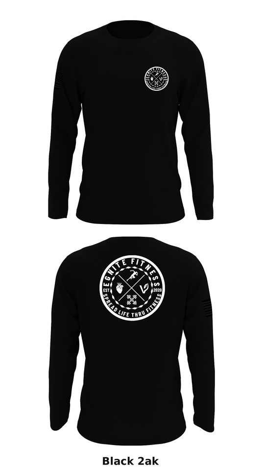 EGNITE FITNESS Store 1 Core Men's LS Performance Tee - 2ak