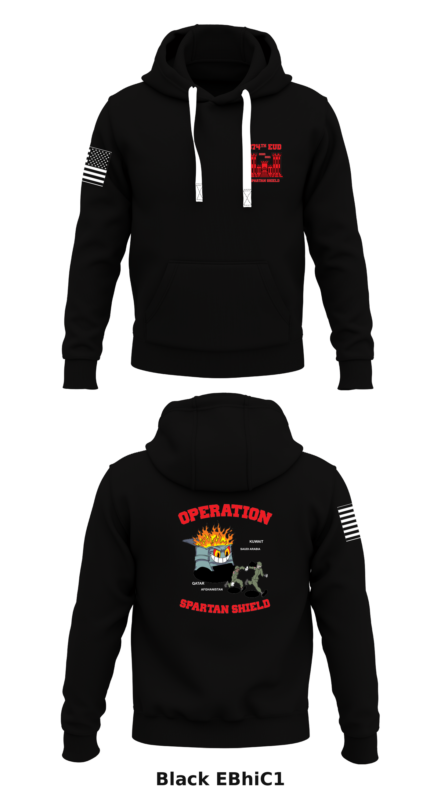 874 EUD Store 1  Core Men's Hooded Performance Sweatshirt - EBhiC1
