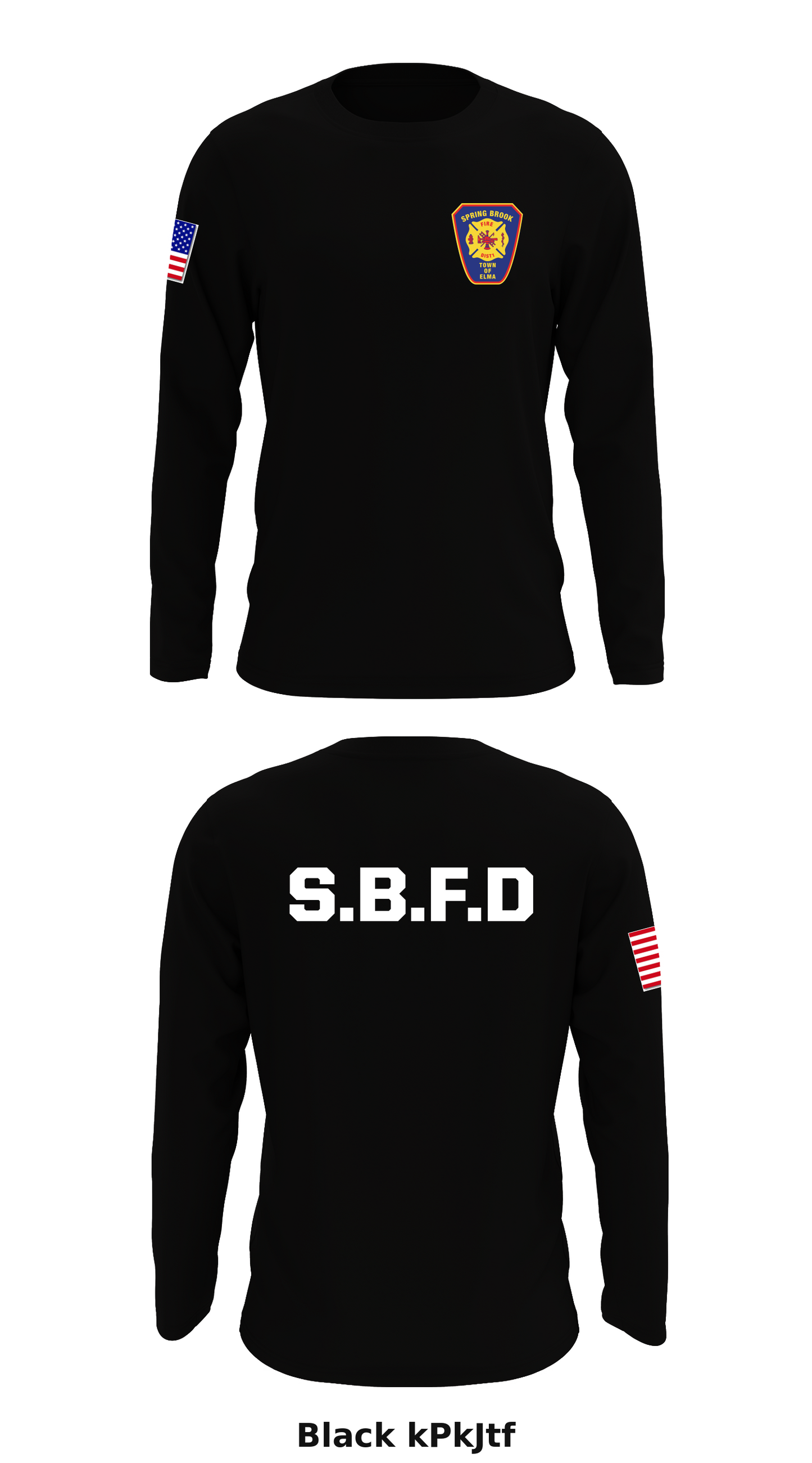 Spring Brook Fire District #1 Store 1 Core Men's LS Performance Tee - kPkJtf