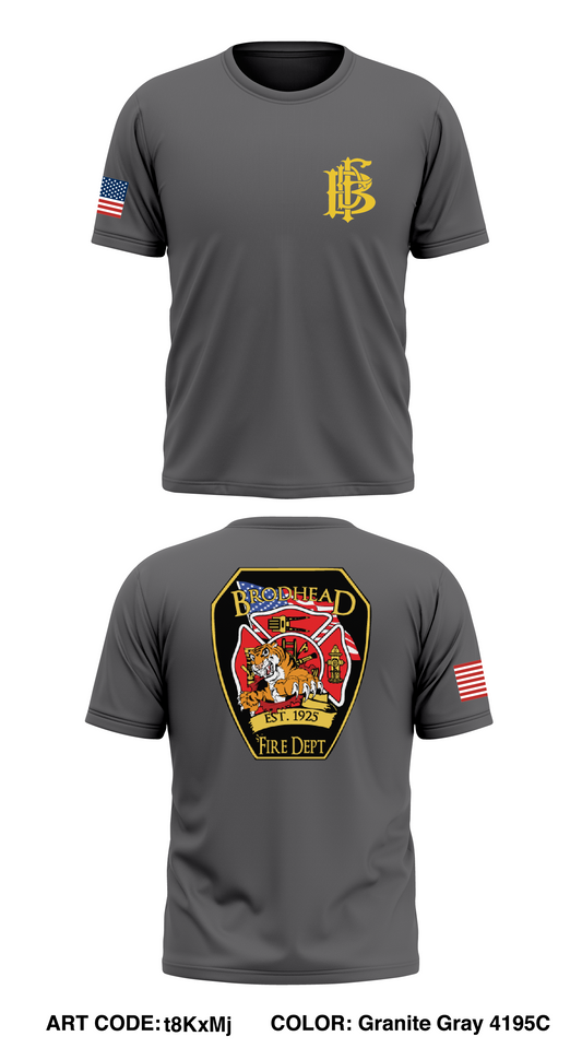 Brodhead Fire Department Store 1 Core Men's SS Performance Tee - t8KxMj