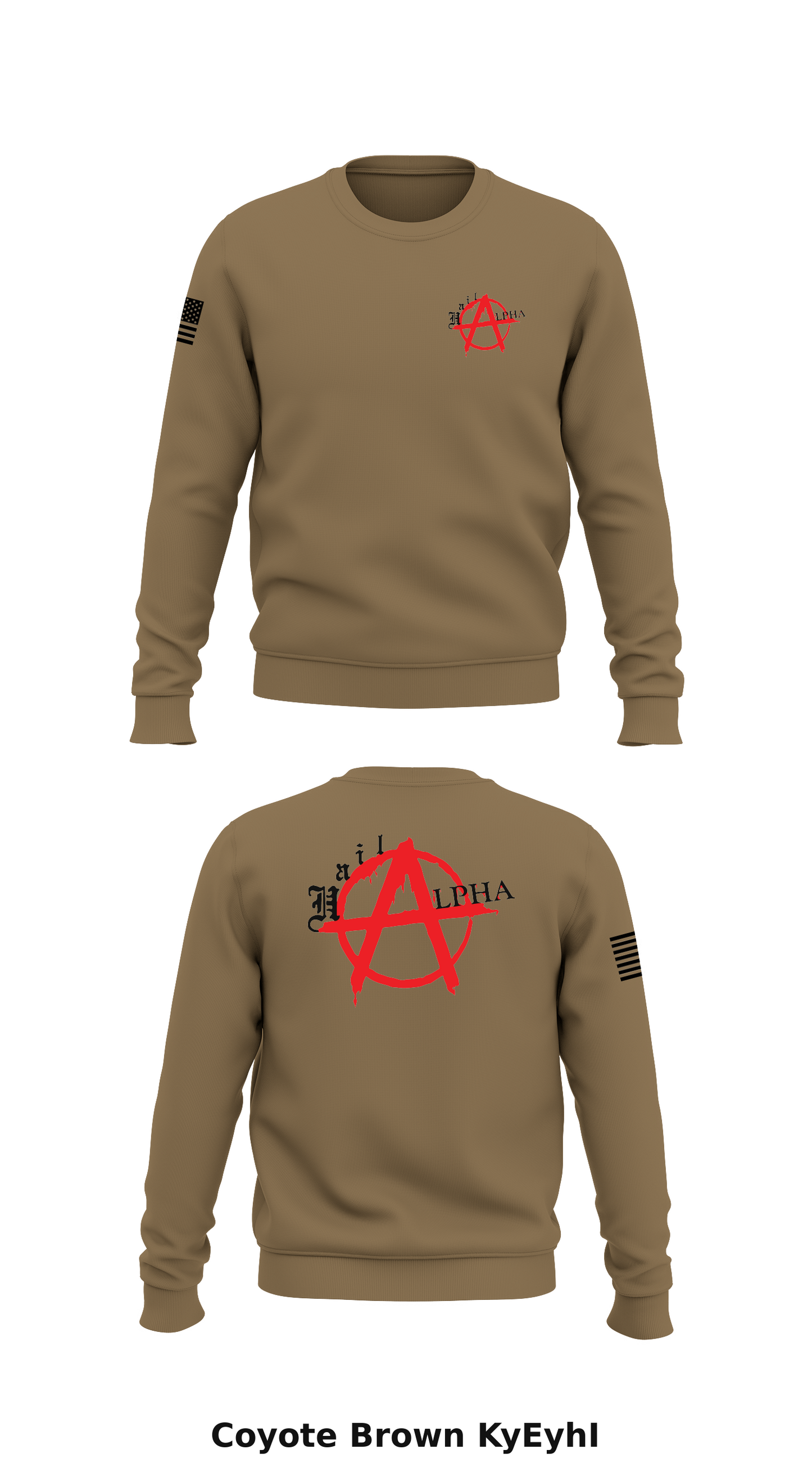 146 ESB, A Co Store 1 Core Men's Crewneck Performance Sweatshirt - KyEyhI