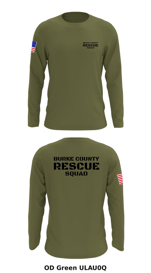Burke County Rescue Squad Store 1 Core Men's LS Performance Tee - ULAU0Q