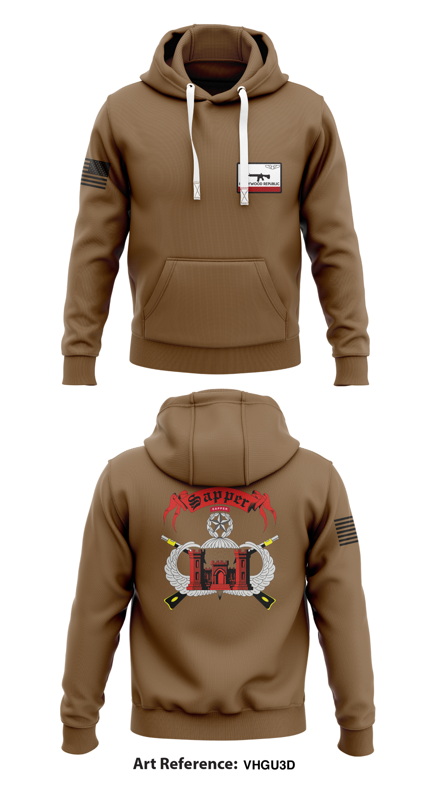 Hollywood powder co Store 1  Core Men's Hooded Performance Sweatshirt - VHGu3D