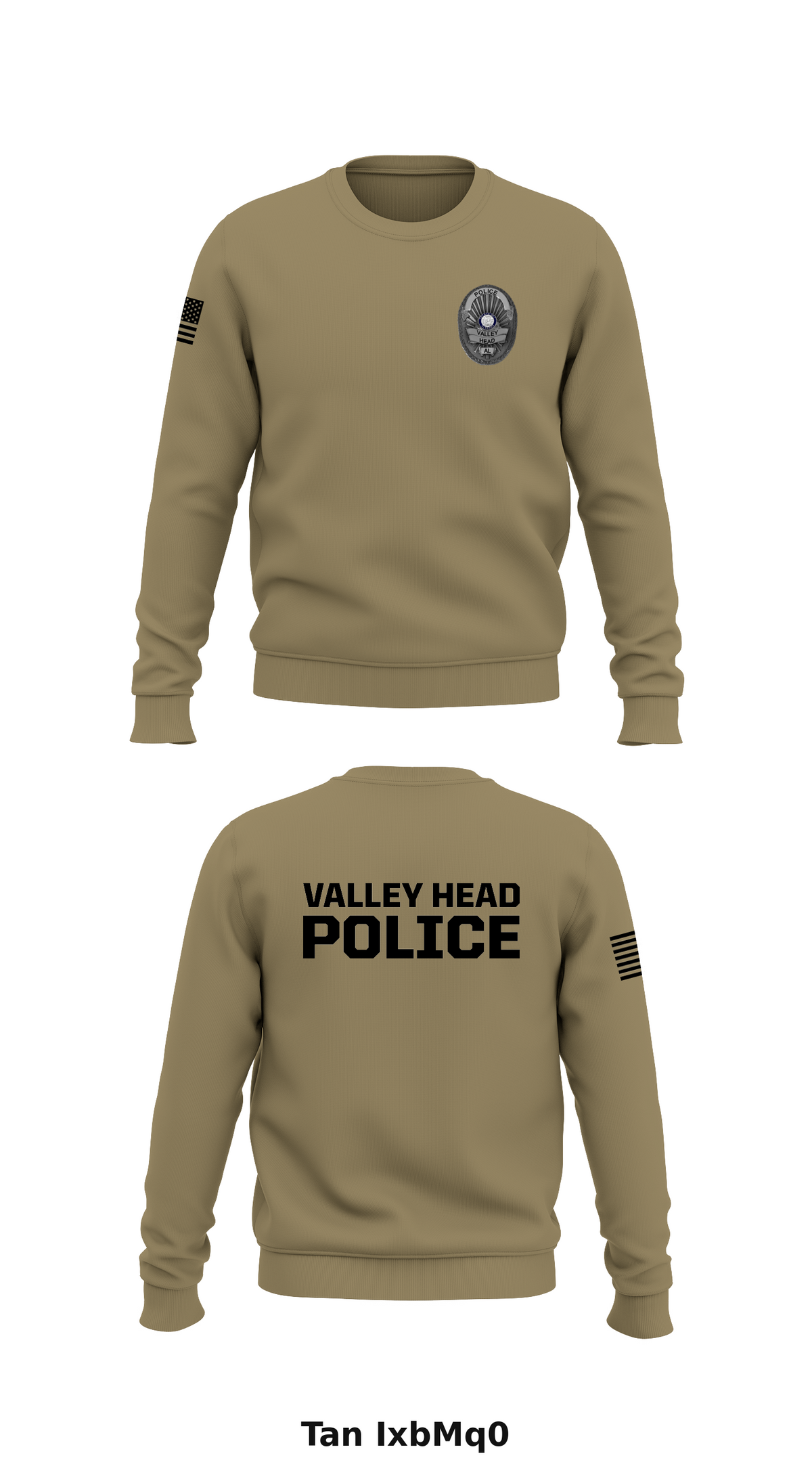 Valley Head Police  Store 1 Core Men's Crewneck Performance Sweatshirt - IxbMq0