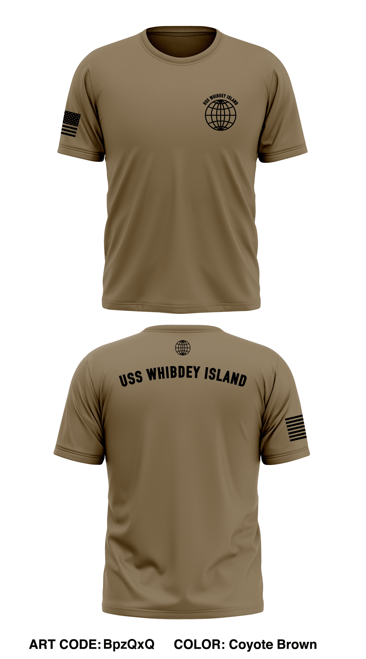 USS Whibdey Island  Store 1 Core Men's SS Performance Tee - BpzQxQ