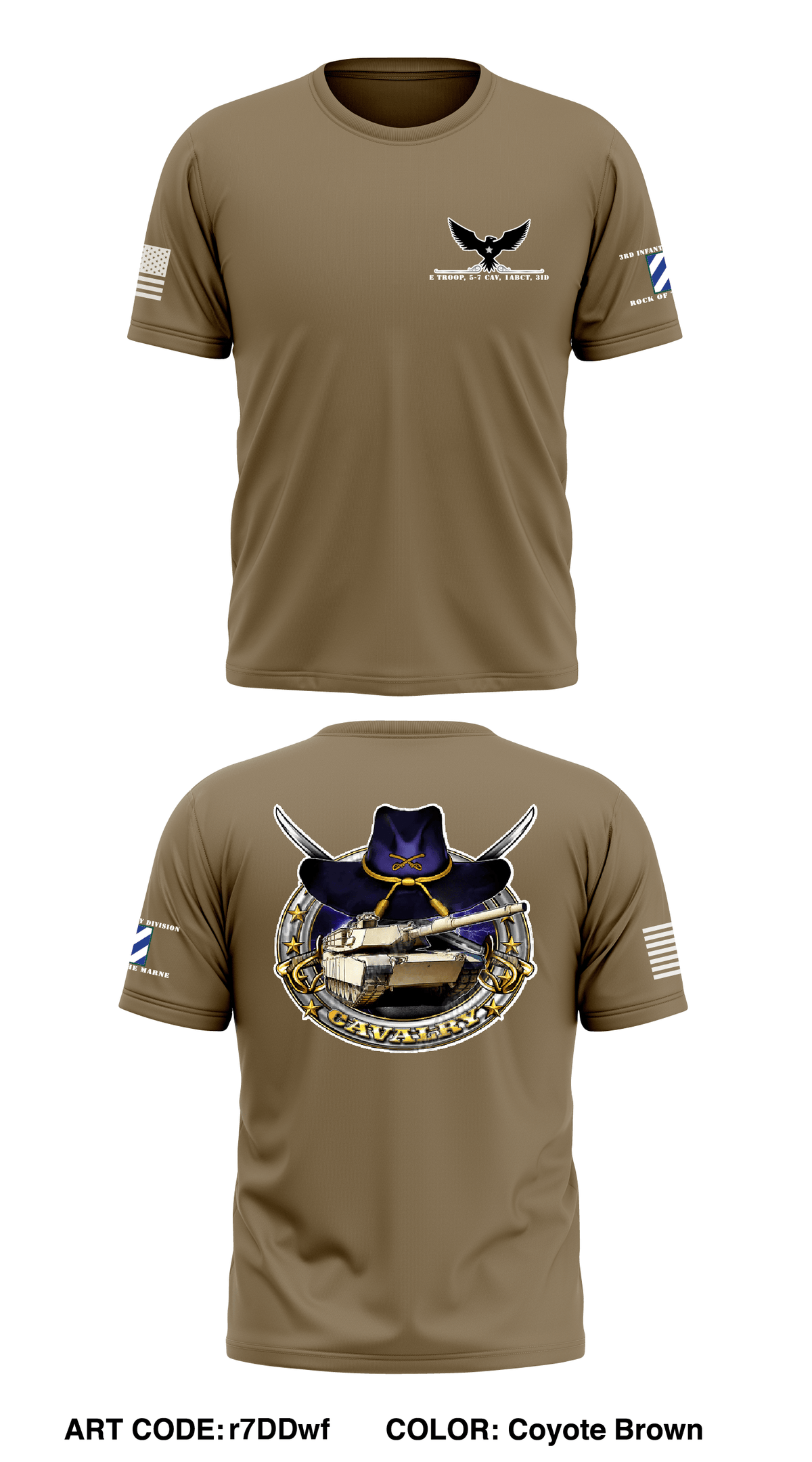 E TRP, 5-7 CAV, 1ABCT, 3ID  Store 1 Core Men's SS Performance Tee - r7DDwf