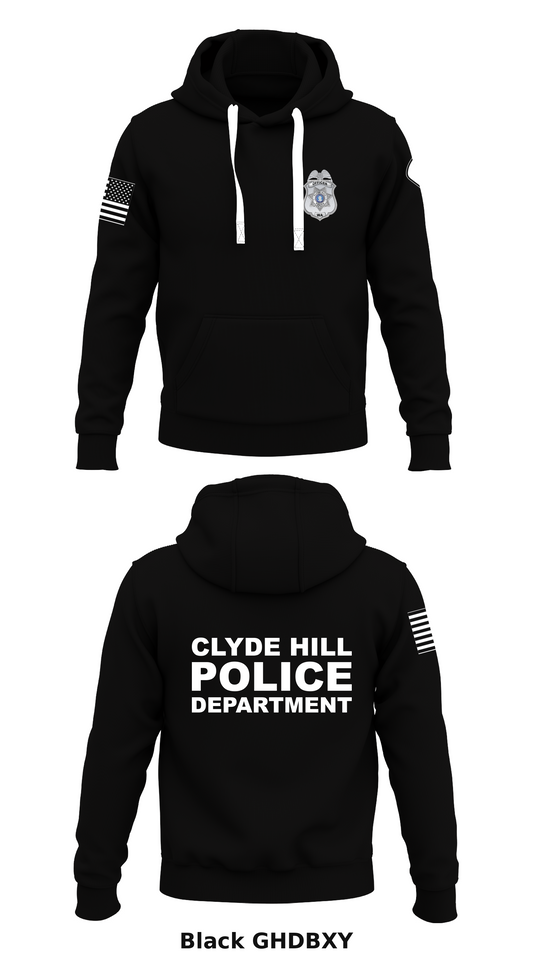 Clyde Hill Police Department Store 1  Core Men's Hooded Performance Sweatshirt - GHDBXY