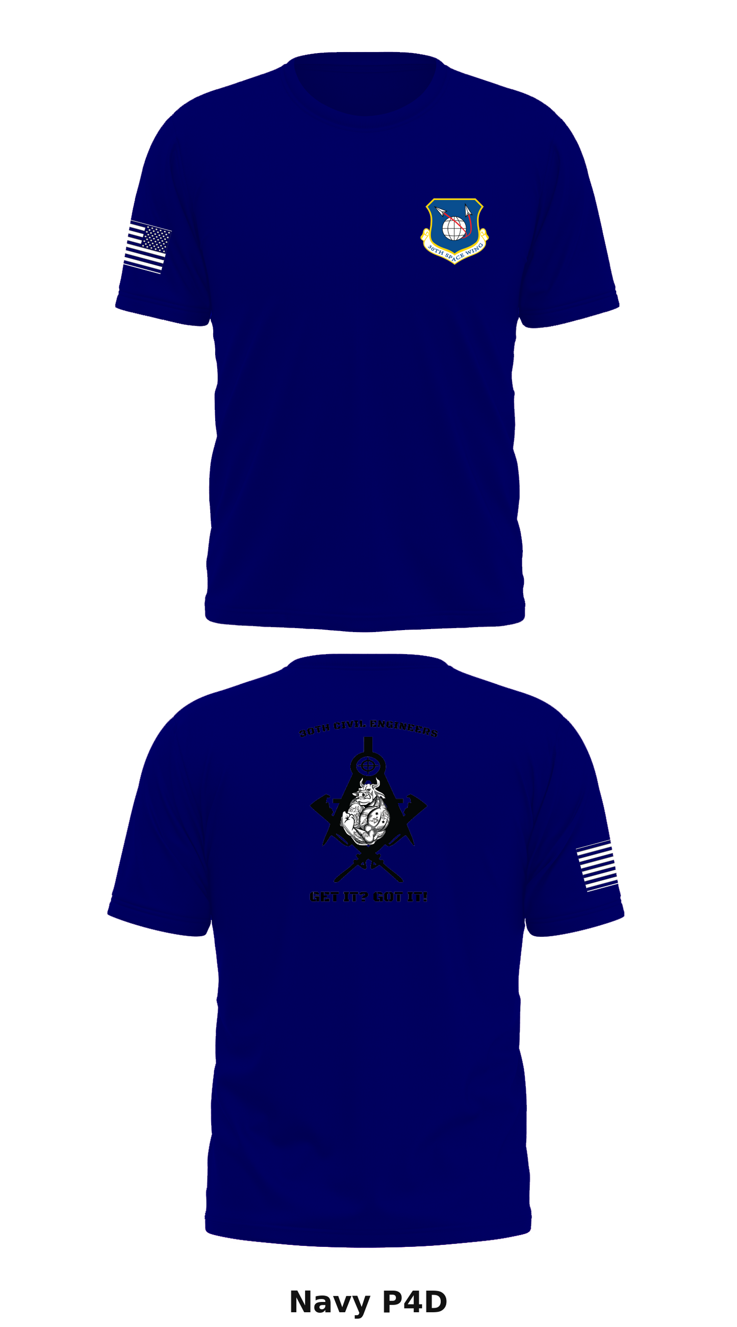 30th Civil Engineers Store 1 Core Men's SS Performance Tee - P4D