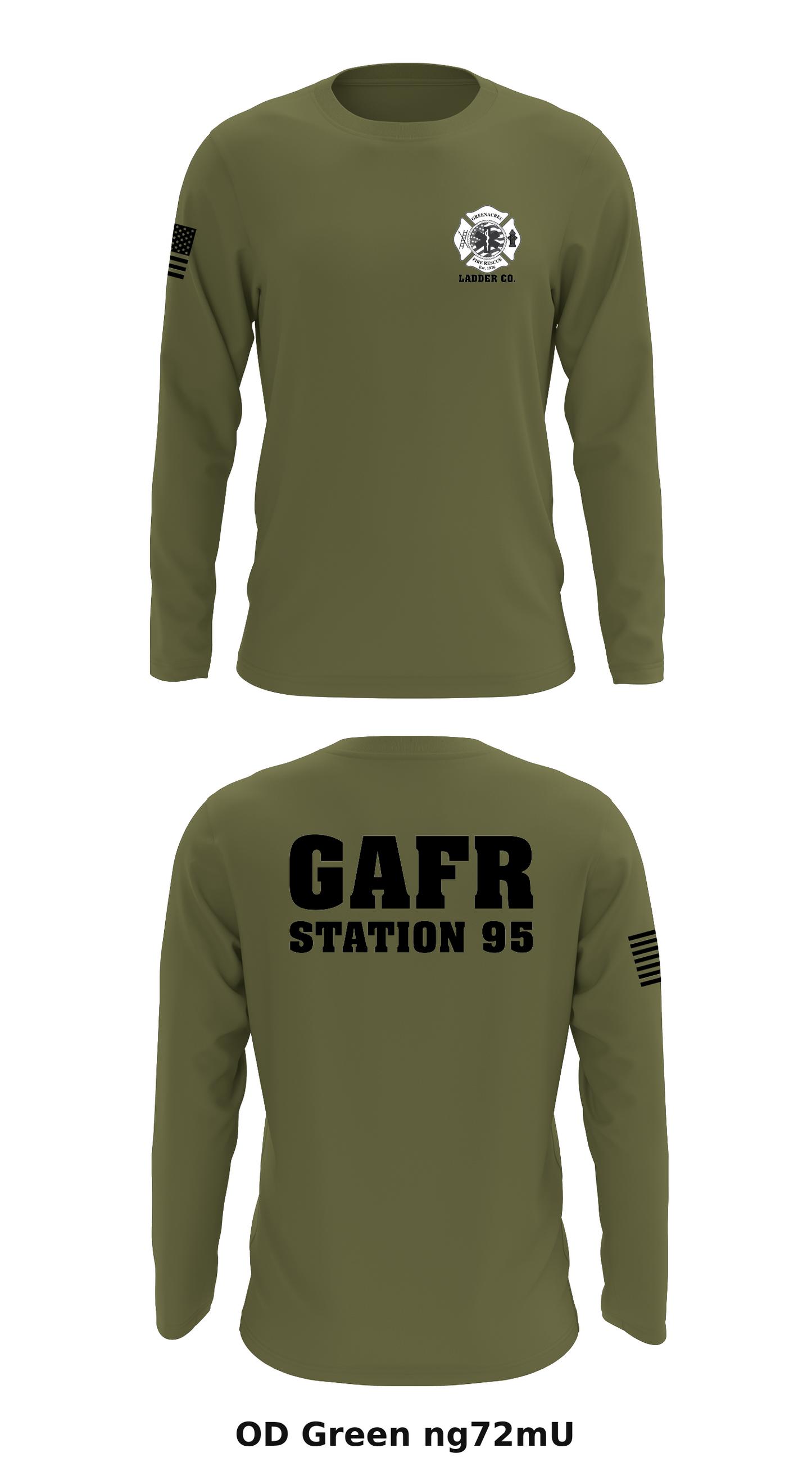 GAFR Station 95 Store 1 Core Men's LS Performance Tee - ng72mU