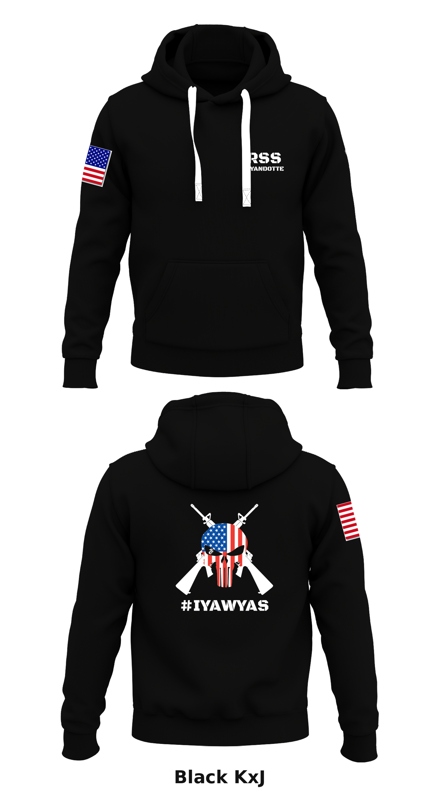 Wyandotte Marines Store 1  Core Men's Hooded Performance Sweatshirt - KxJ