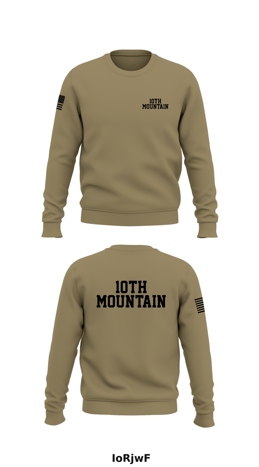 10th mountain Store 1 Core Men's Crewneck Performance Sweatshirt - IoRjwF