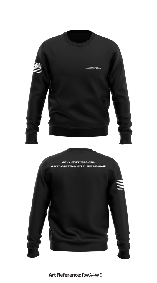 4th battalion 1st Artillery Brigade Store 1 Core Men's Crewneck Performance Sweatshirt - Rwa4wE