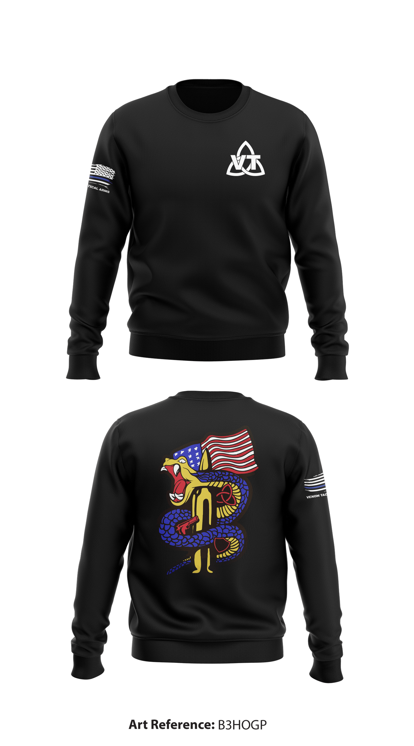 Venom Tactical Arms Store 1 Core Men's Crewneck Performance Sweatshirt - b3HOGp