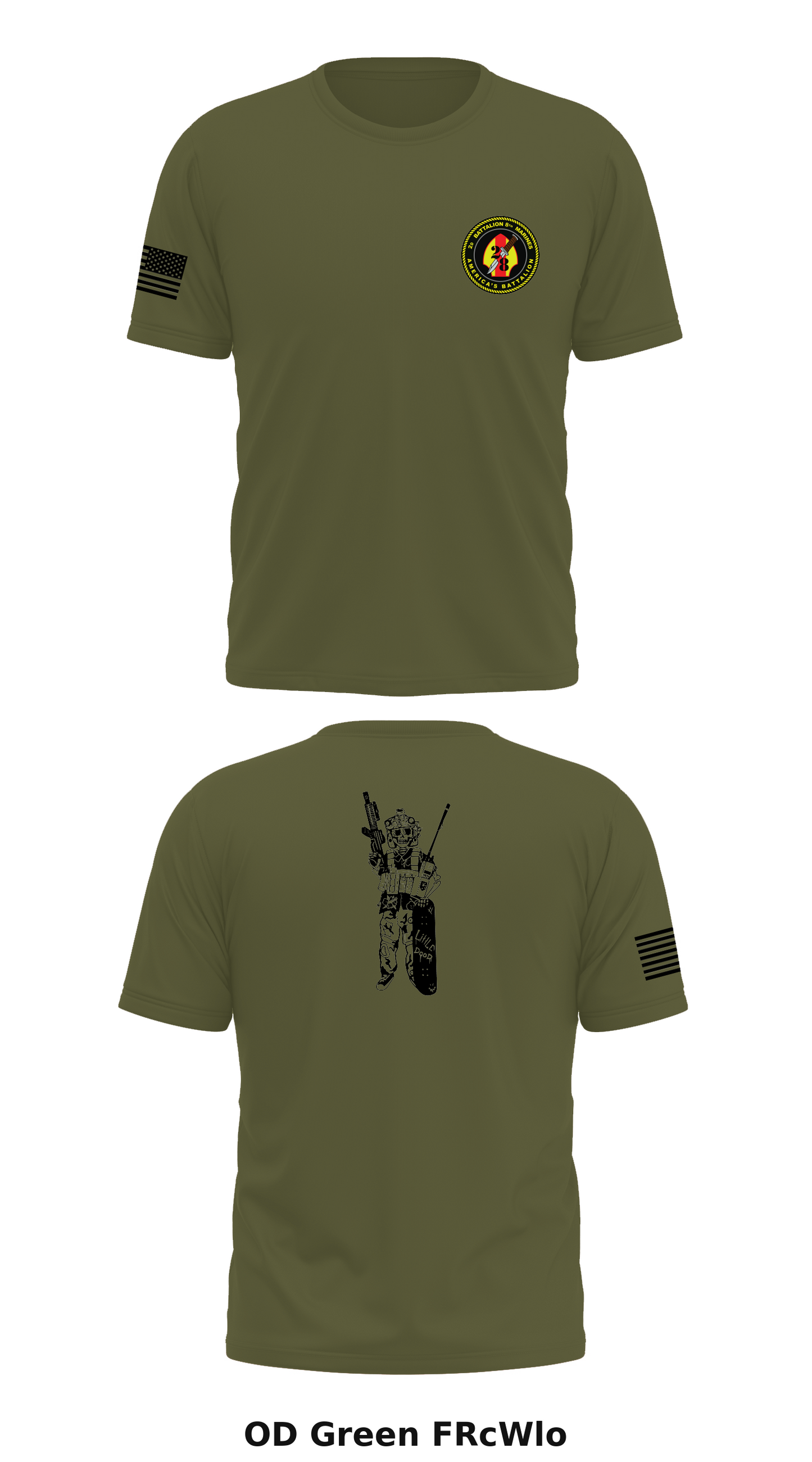 F Co, 2 BN, 8th MARDIV Store 1 Core Men's SS Performance Tee - FRcWlo