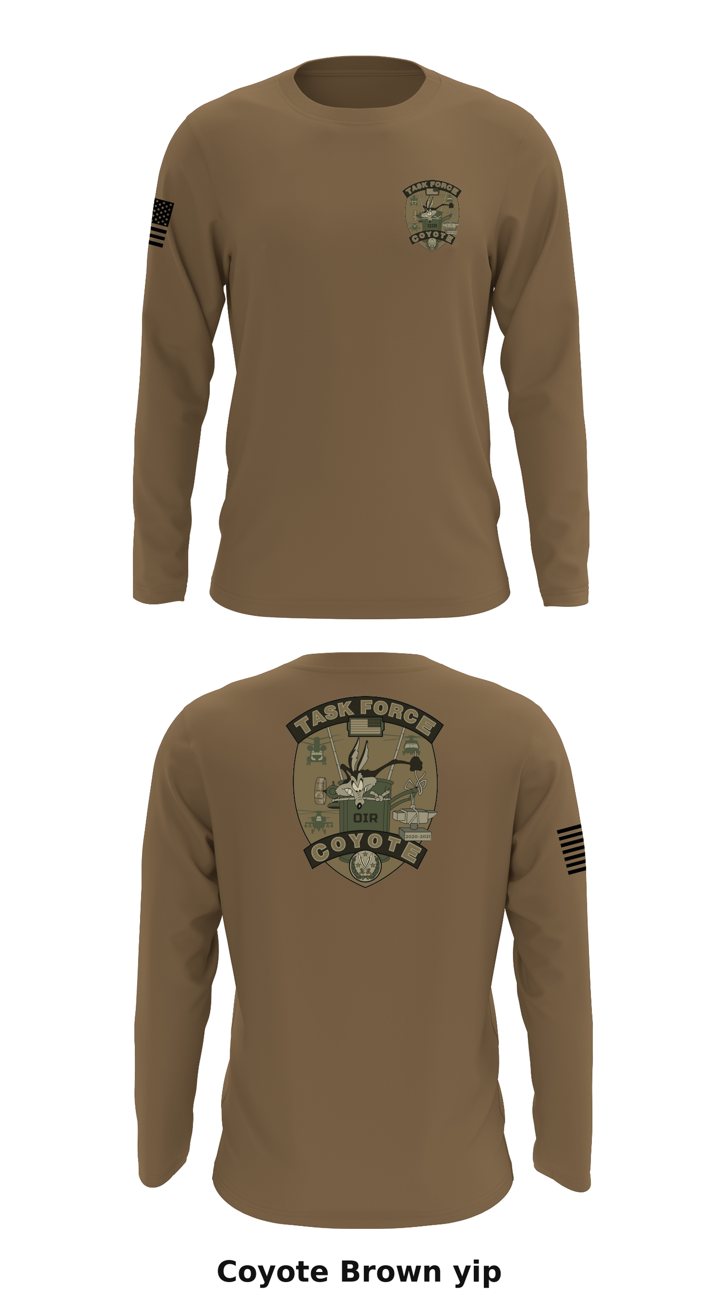Task Force Coyote Store 1 Core Men's LS Performance Tee - yip