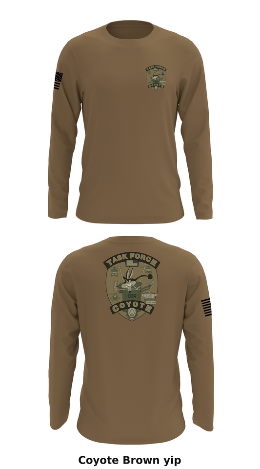 Task Force Coyote Store 1 Core Men's LS Performance Tee - yip