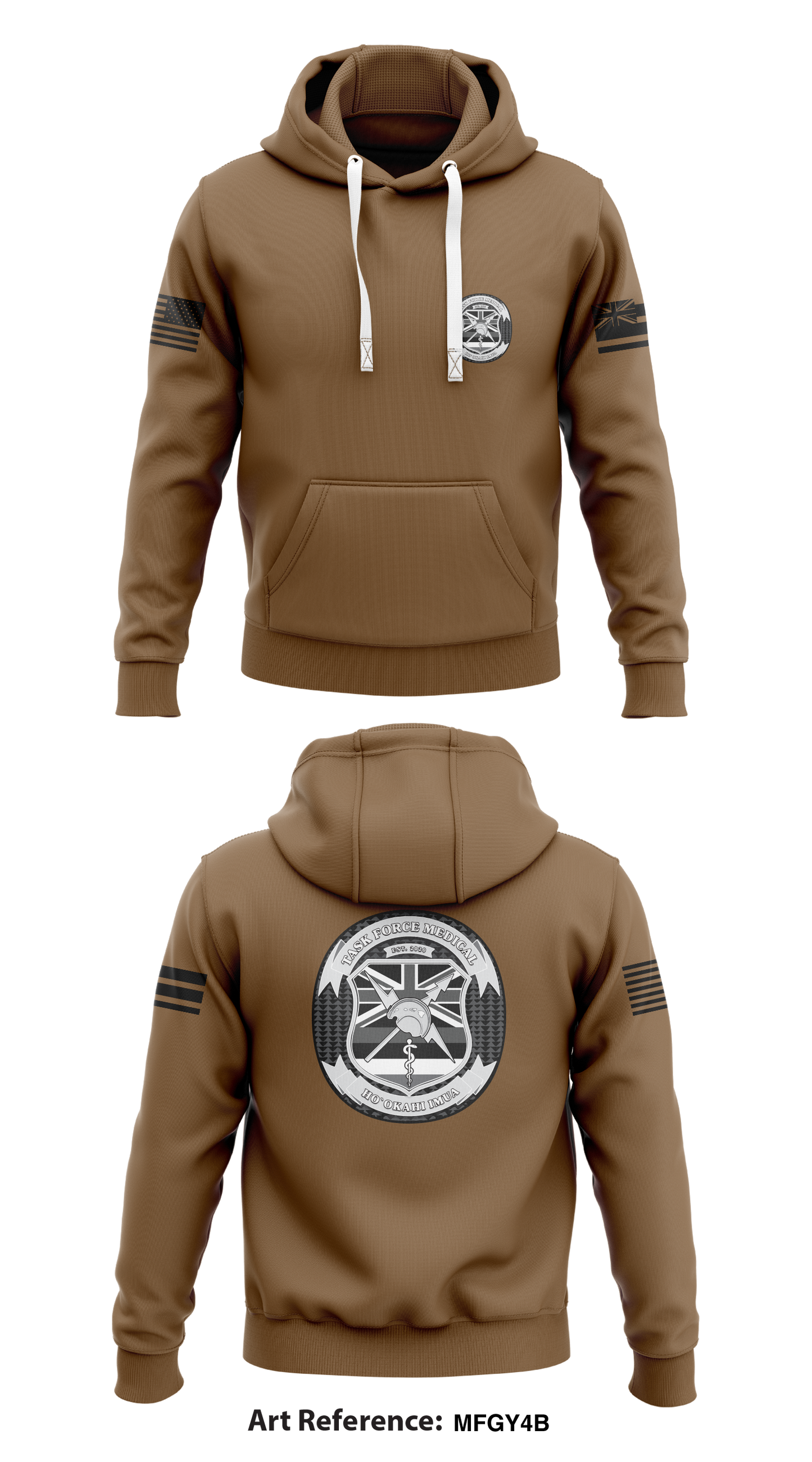 Joint Task Force Medical Store 1  Core Men's Hooded Performance Sweatshirt - mfGY4B
