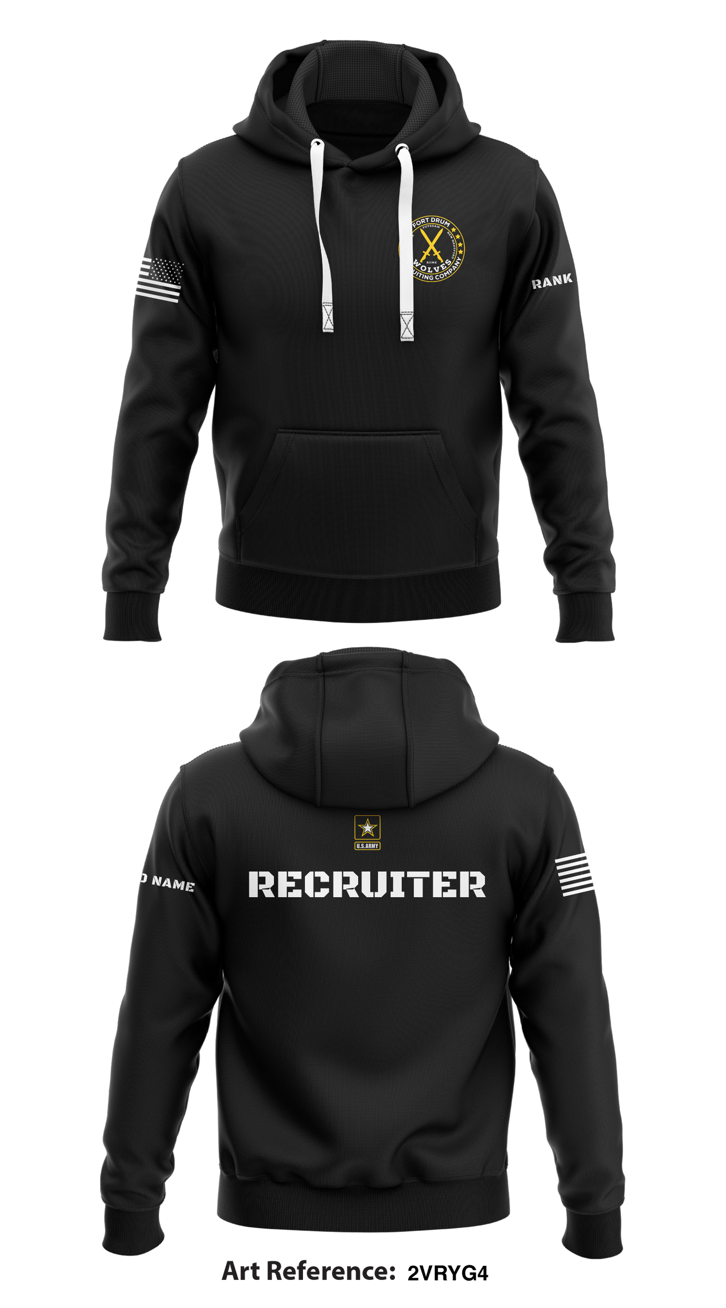 Fort Drum Recruiting Company Store 1  Core Men's Hooded Performance Sweatshirt - 2vRYg4