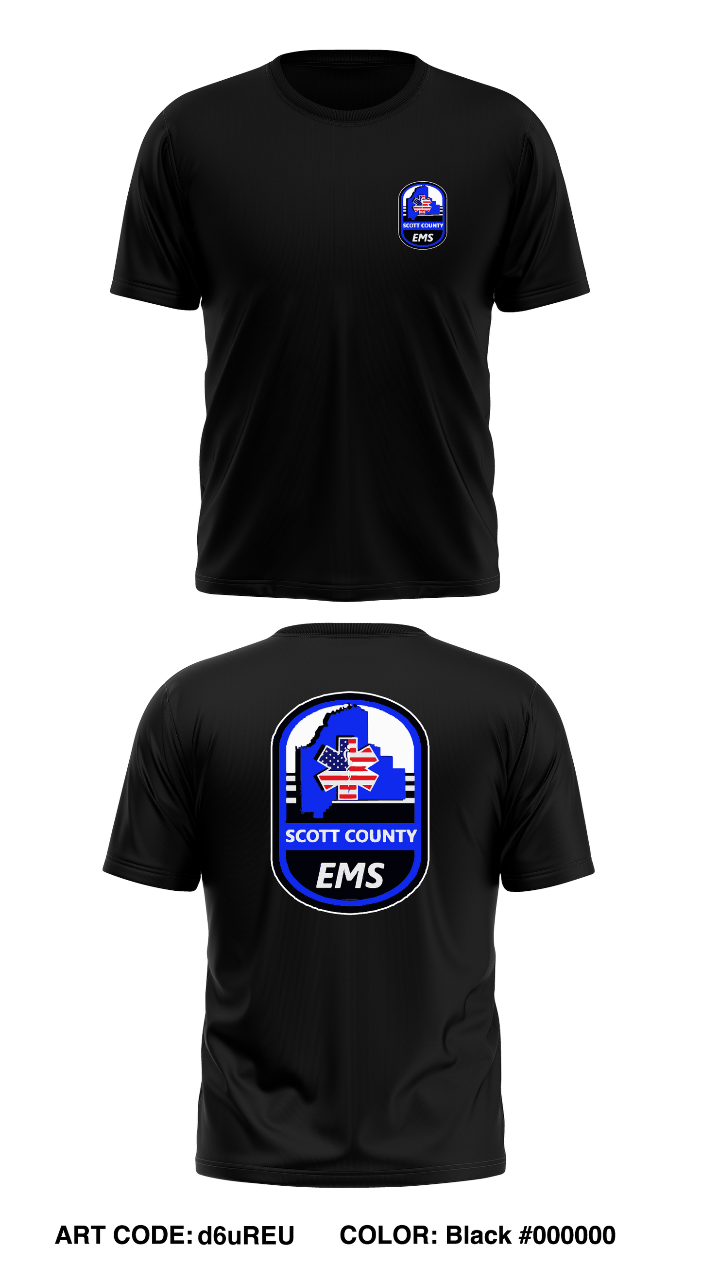 Scott County EMS  Store 1 Core Men's SS Performance Tee - d6uREU
