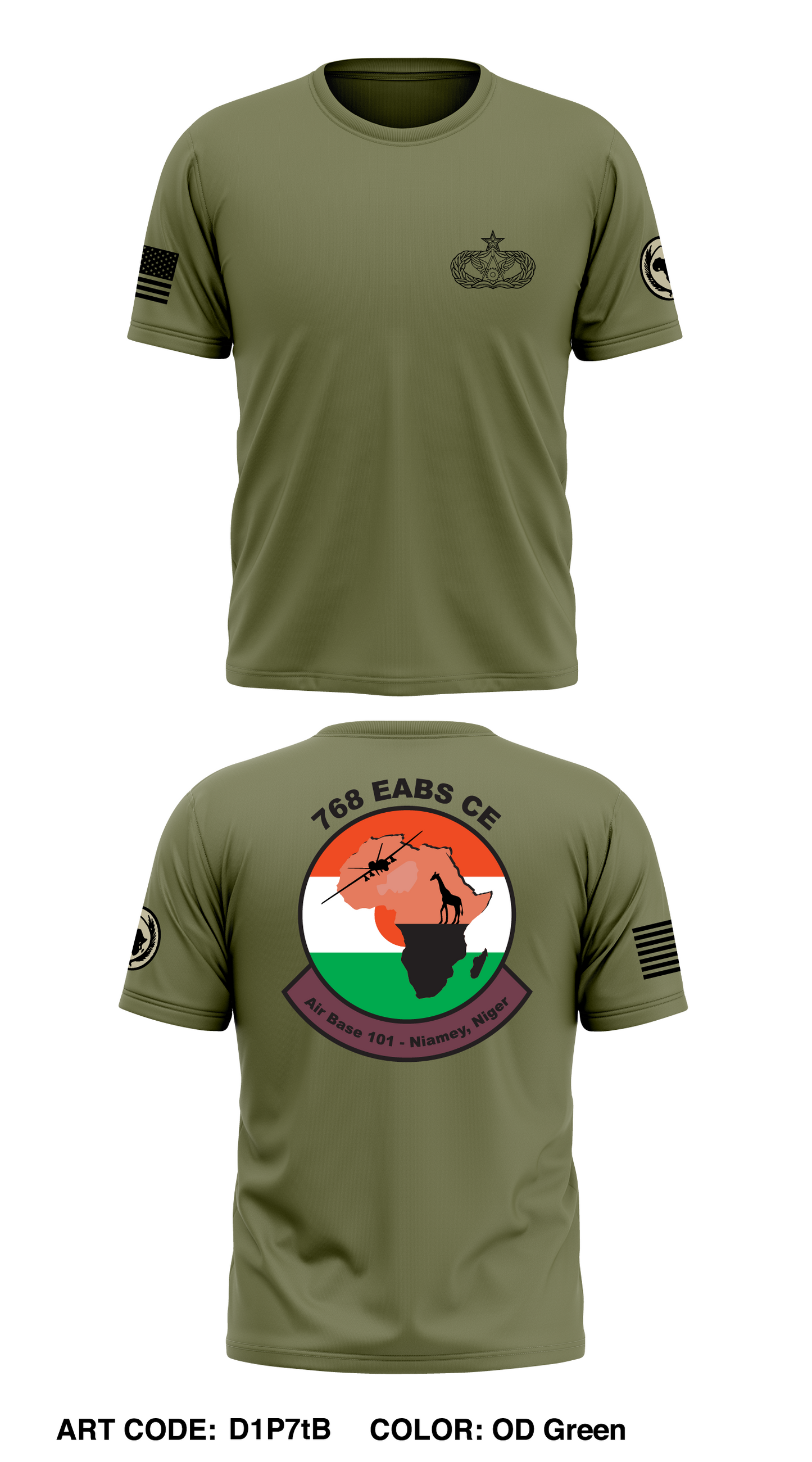 768th EABS CE Store 1 Core Men's SS Performance Tee - D1P7tB