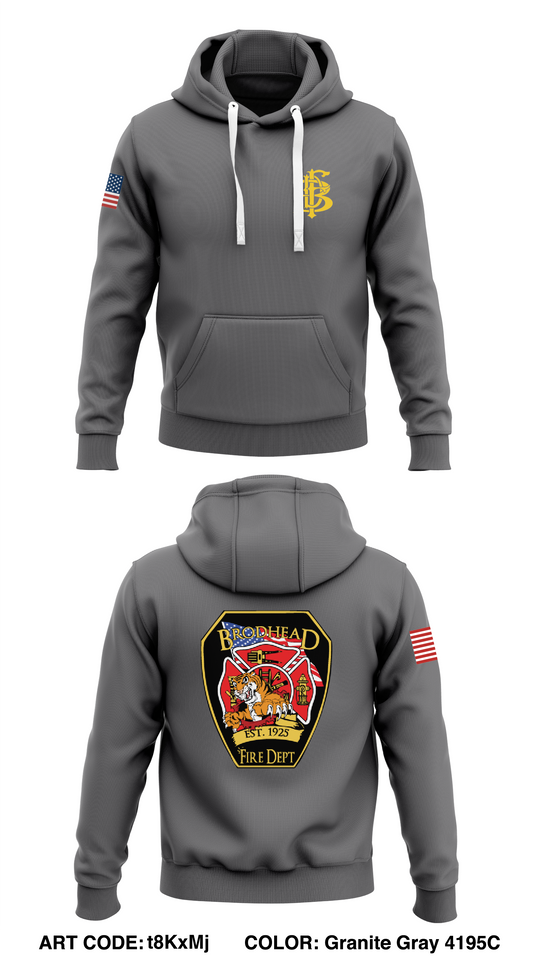 Brodhead Fire Department Store 1  Core Men's Hooded Performance Sweatshirt - t8KxMj