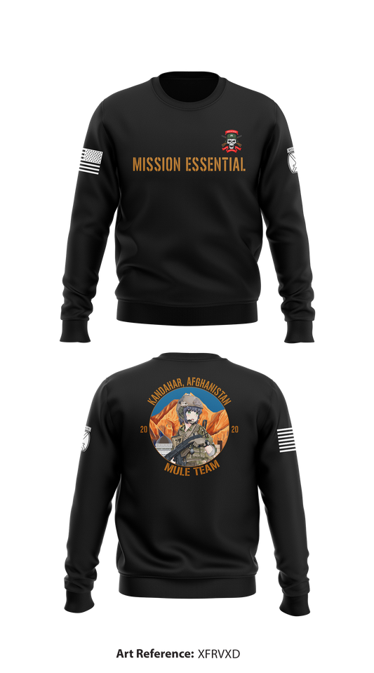 B CO, 7TH BEB, 1BCT 10TH MTN DIV Store 1 Core Men's Crewneck Performance Sweatshirt - xFrvxd
