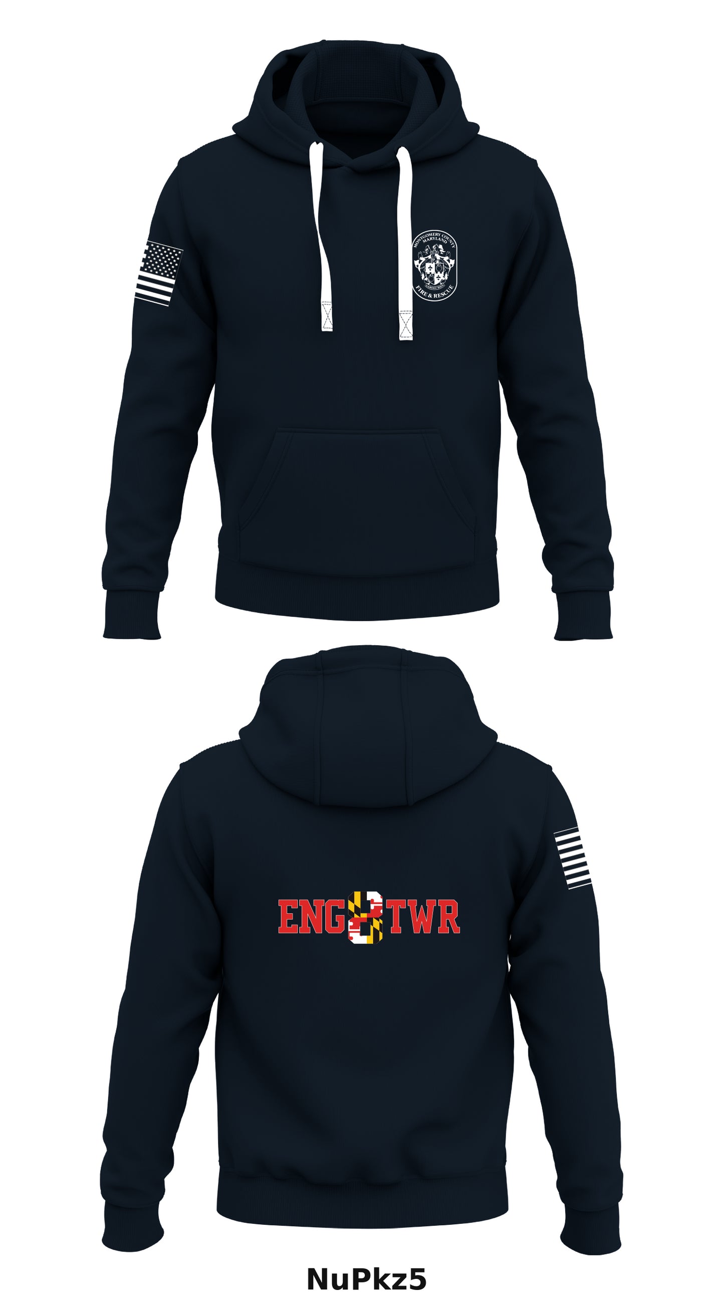 MCFRS Station 8 Store 1  Core Men's Hooded Performance Sweatshirt - NuPkz5