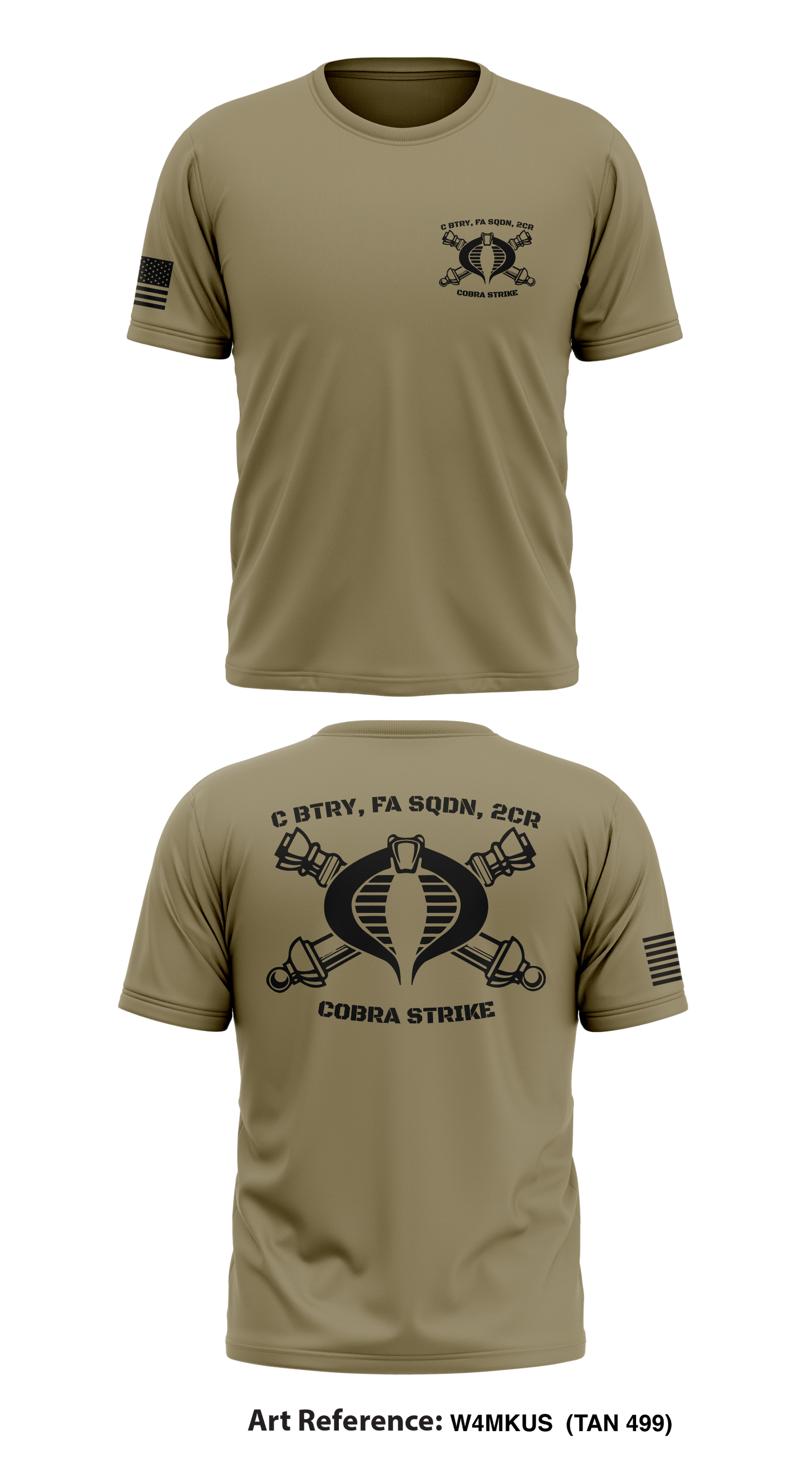 C BTRY, FA SQDN, 2CR Store 1 Core Men's SS Performance Tee - w4MkUS