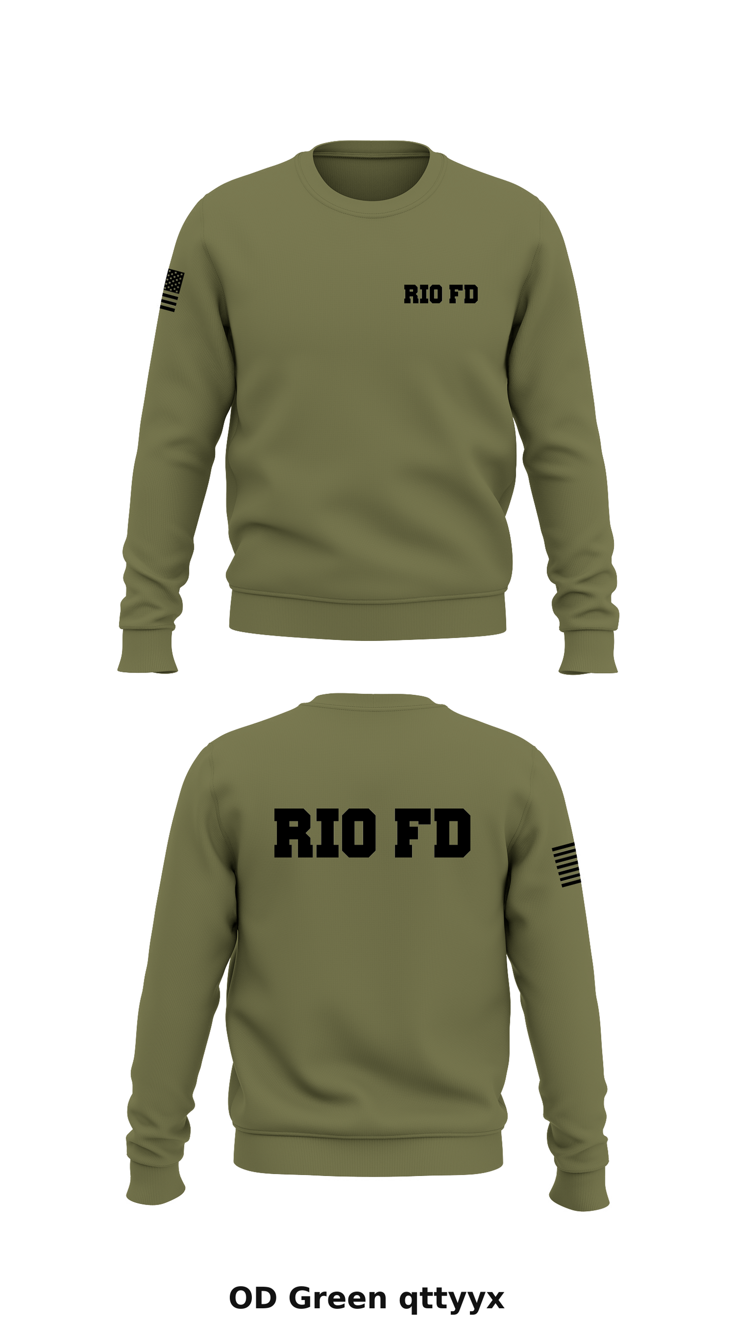 Rio FD Store 1 Core Men's Crewneck Performance Sweatshirt - qttyyx