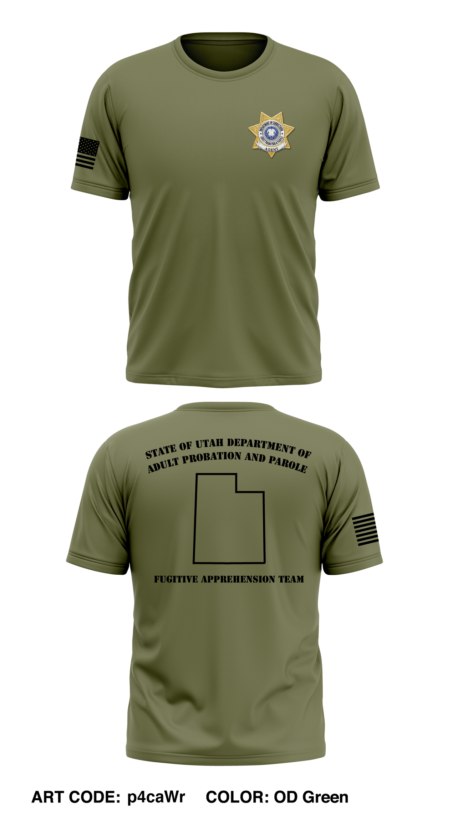 Fugitive apprehension team Store 1 Core Men's SS Performance Tee - p4caWr