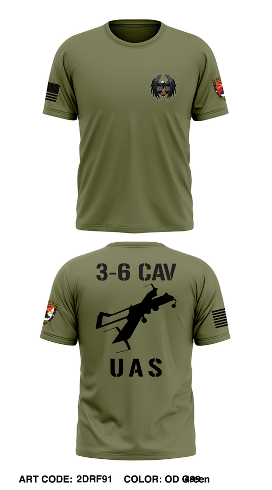 B Trp, 3-6 Cav, 1AD Cab Store 1 Core Men's SS Performance Tee - 2DRF91