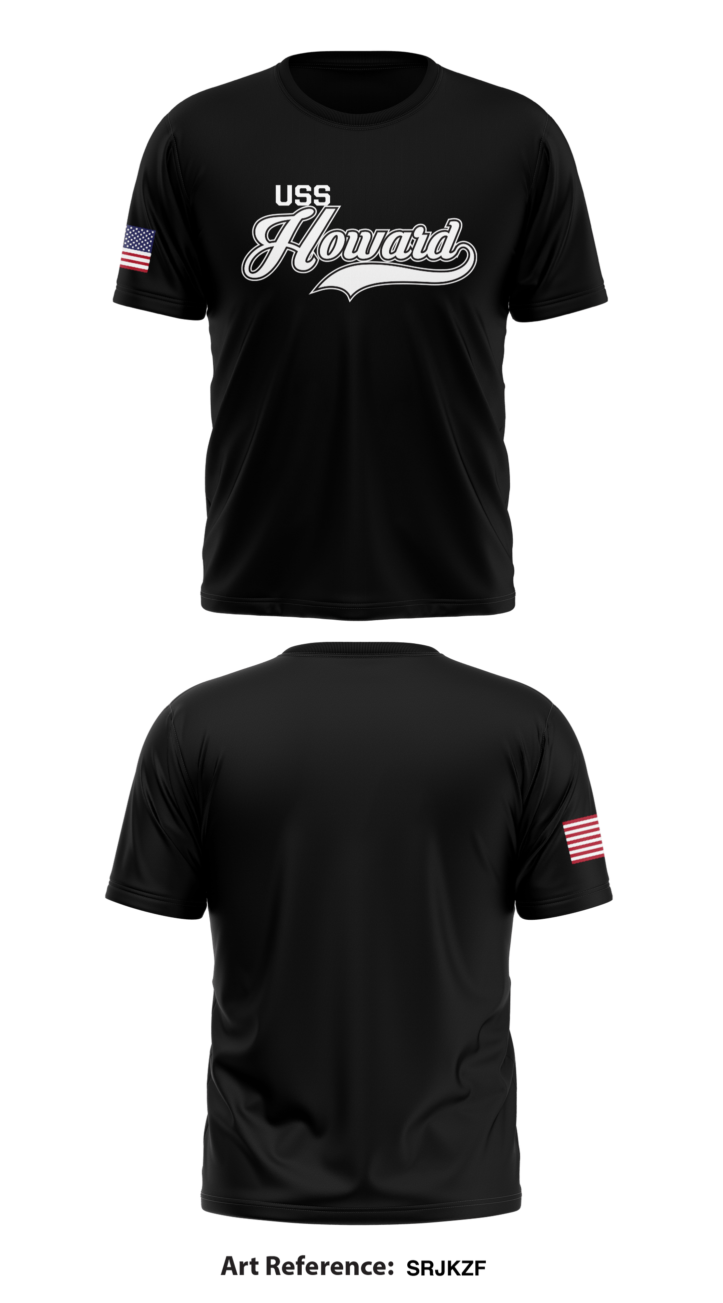 USS HOWARD Store 1 Core Men's SS Performance Tee - SRjkzf