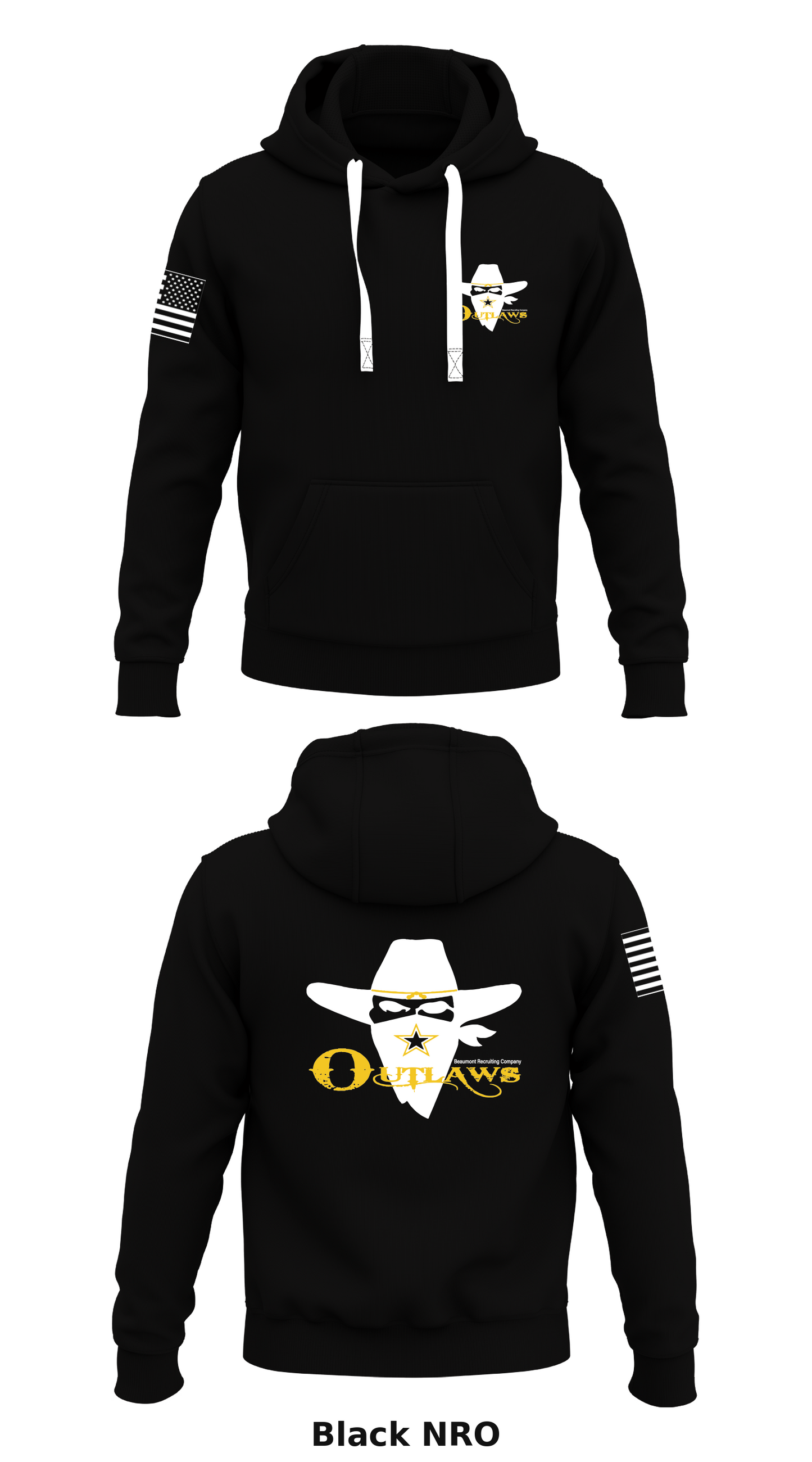 Outlaws  Store 11  Core Men's Hooded Performance Sweatshirt - NRO