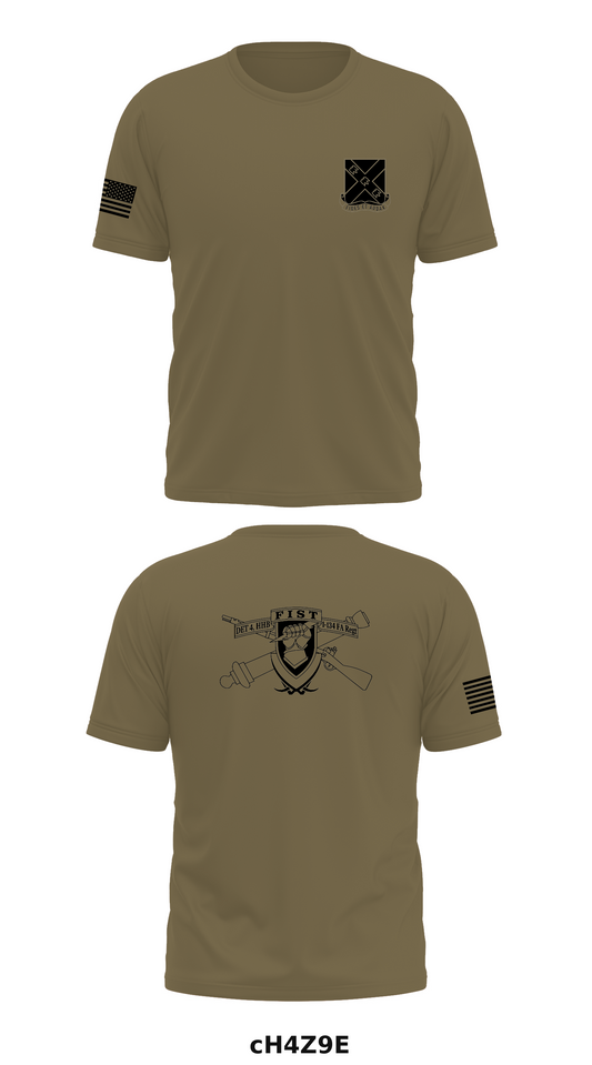 DET 4, HHB, 1-134th FAR Store 1 Core Men's SS Performance Tee - cH4Z9E