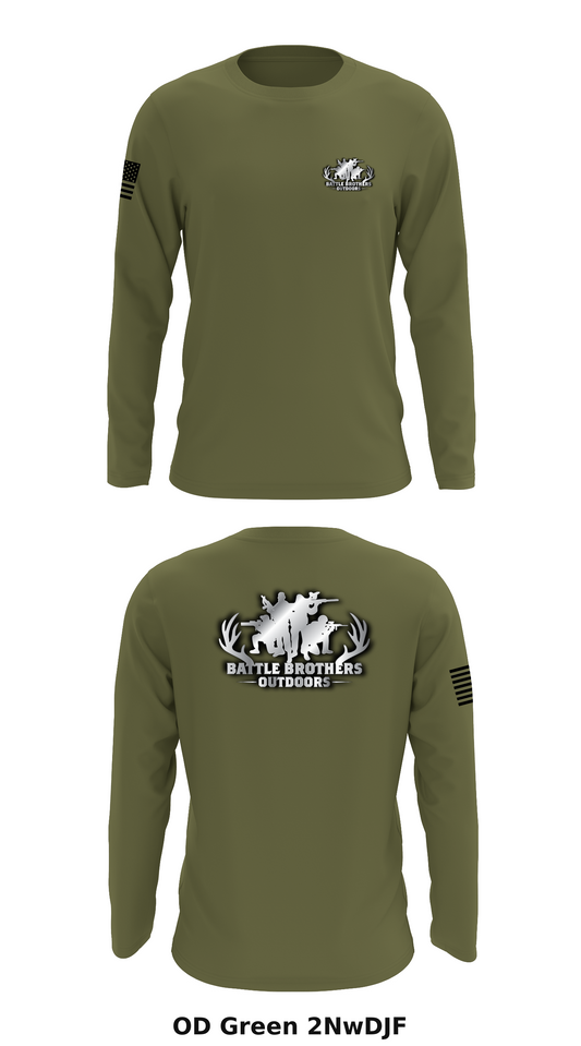 Battle Brothers Outdoors Store 1 Core Men's LS Performance Tee - 2NwDJF