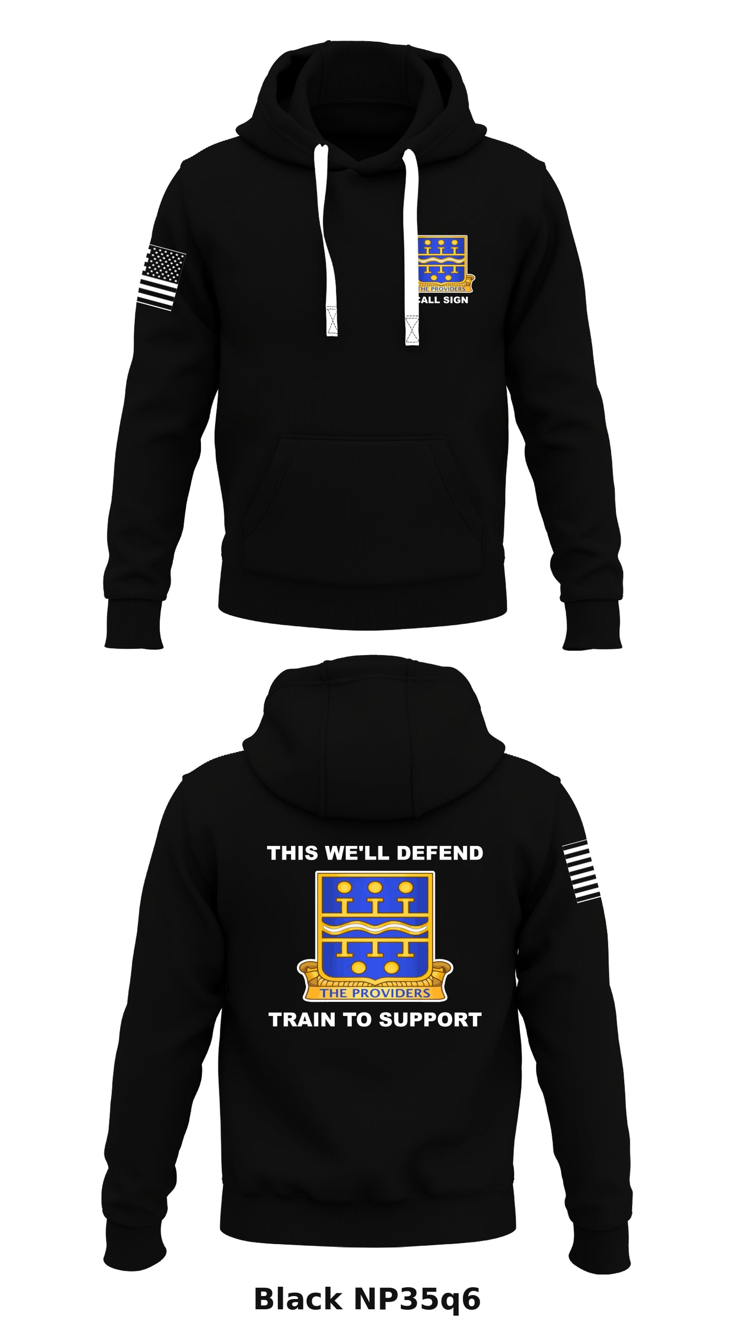 Custom 266th quartermaster battalion Store 1  Core Men's Hooded Performance Sweatshirt - NP35q6