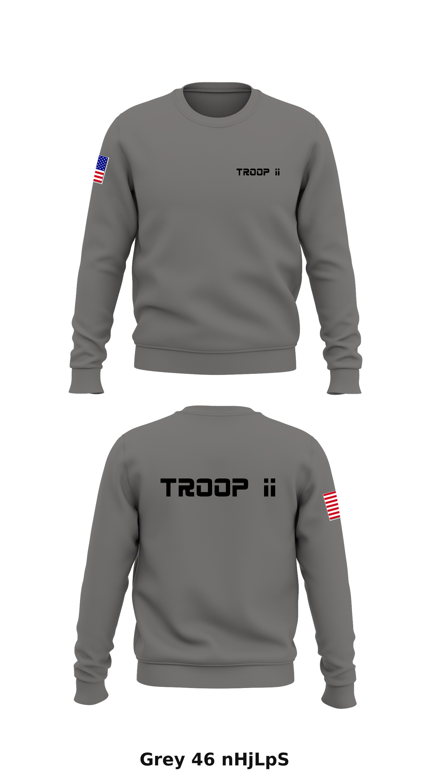 Troop II Store 1 Core Men's Crewneck Performance Sweatshirt - nHjLpS