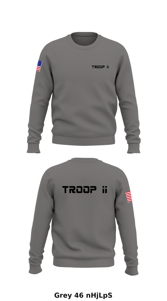 Troop II Store 1 Core Men's Crewneck Performance Sweatshirt - nHjLpS