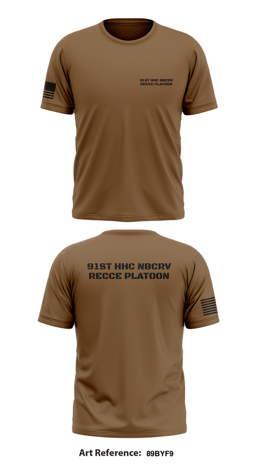 91st HHC NBCRV RECCE Platoon Store 1 Core Men's SS Performance Tee - 89Byf9