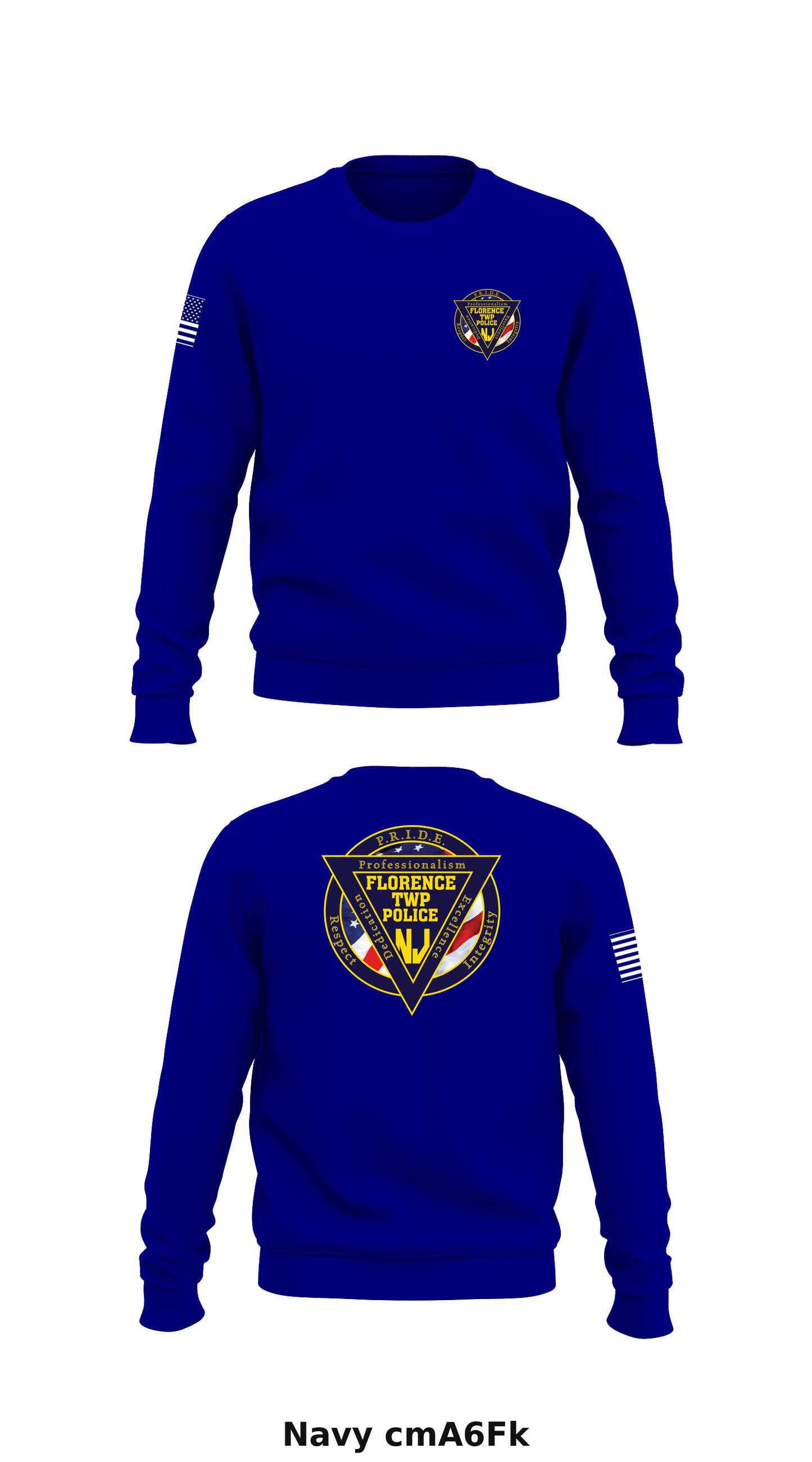 Florence Twp Police Dept Store 1 Core Men's Crewneck Performance Sweatshirt - cmA6Fk
