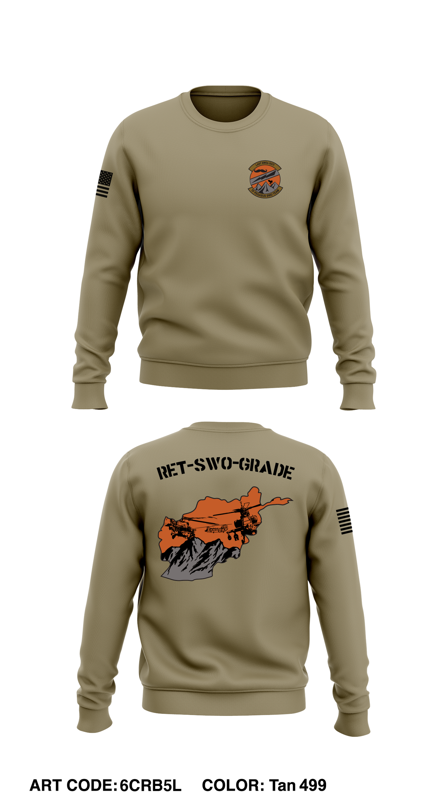 TF PEGASUS SWO Store 1 Core Men's Crewneck Performance Sweatshirt - 6CRB5L