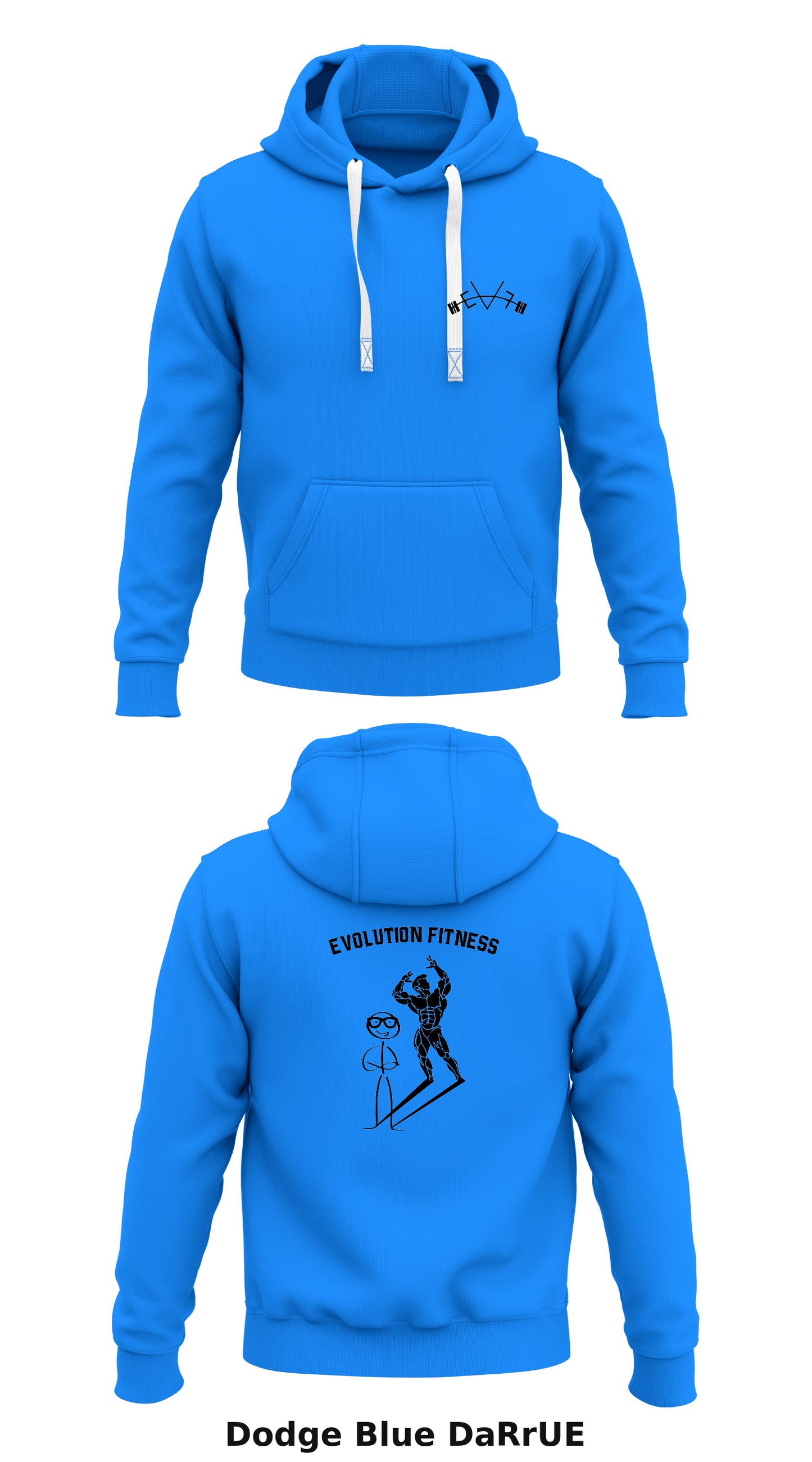 Evolution Fitness Store 1  Core Men's Hooded Performance Sweatshirt - DaRrUE
