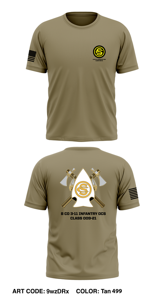 B Co 3-11 Infantry OCS Store 1 Core Men's SS Performance Tee - 9wzDRx