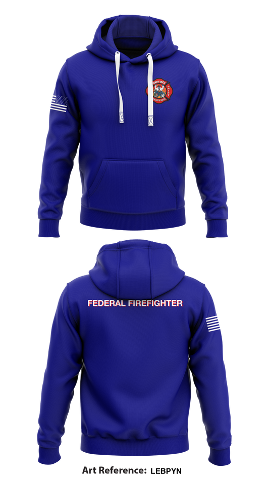 Veteran Affairs Fire Department-Bath, NY Store 1  Core Men's Hooded Performance Sweatshirt - LEbPyn