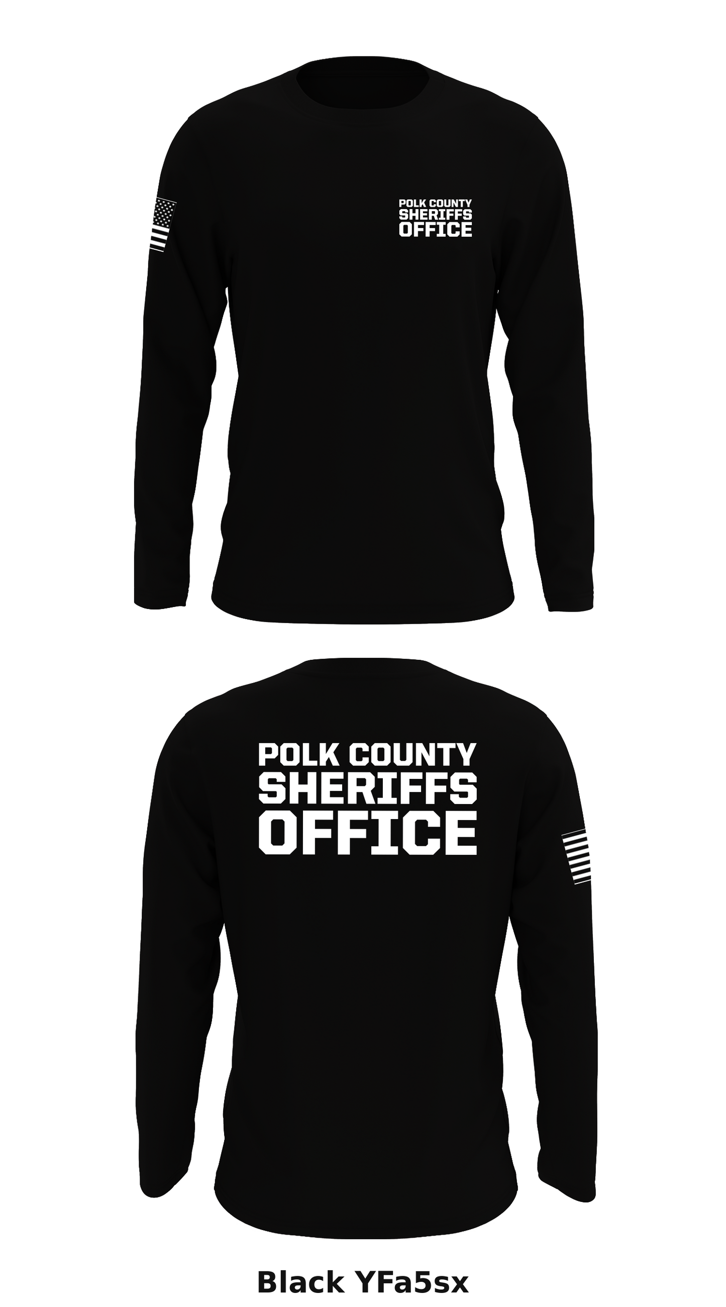 Polk county sheriffs office Store 1 Core Men's LS Performance Tee - YFa5sx