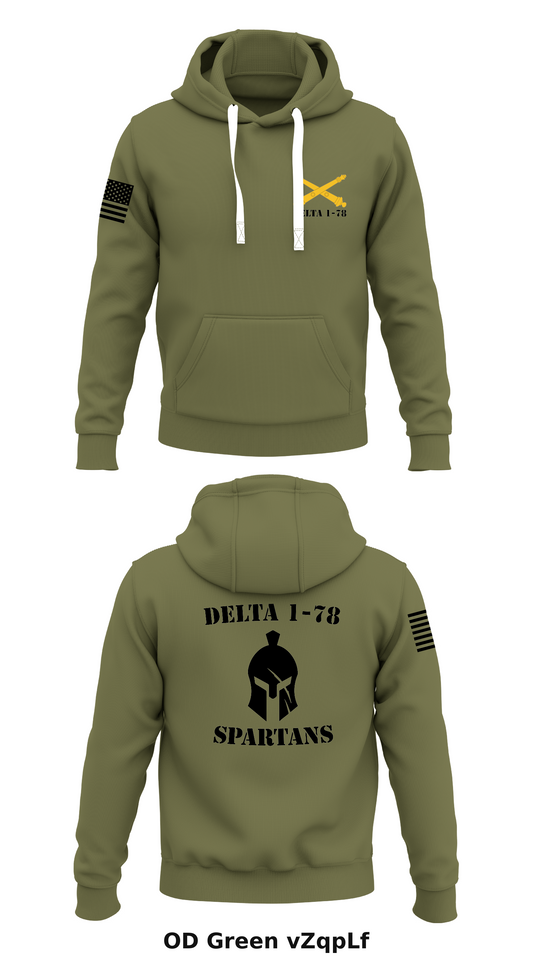 Delta 1-78 Store 1  Core Men's Hooded Performance Sweatshirt - vZqpLf