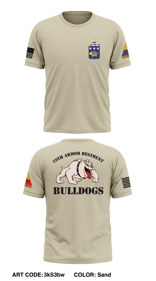 19TH ARMOR REGIMENT STORE 1 Core Men's SS Performance Tee - 3kS3bw